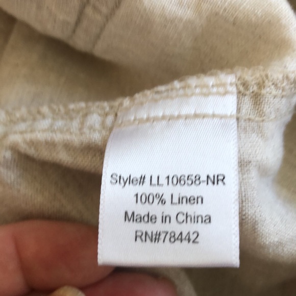 Ladies size S 100% linen pants Excellent condition - Picture 4 of 6